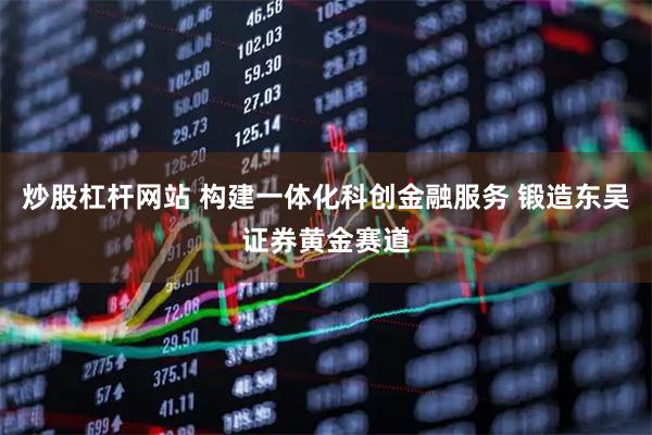 炒股杠杆网站 构建一体化科创金融服务 锻造东吴证券黄金赛道